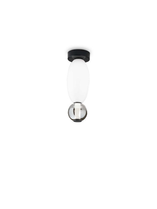 Φωτιστικό Οροφής - Πλαφονιέρα Lumiere 314235 Φ14x44,5cm Led 1450lm 18W 3000K White-Grey Ideal Lux